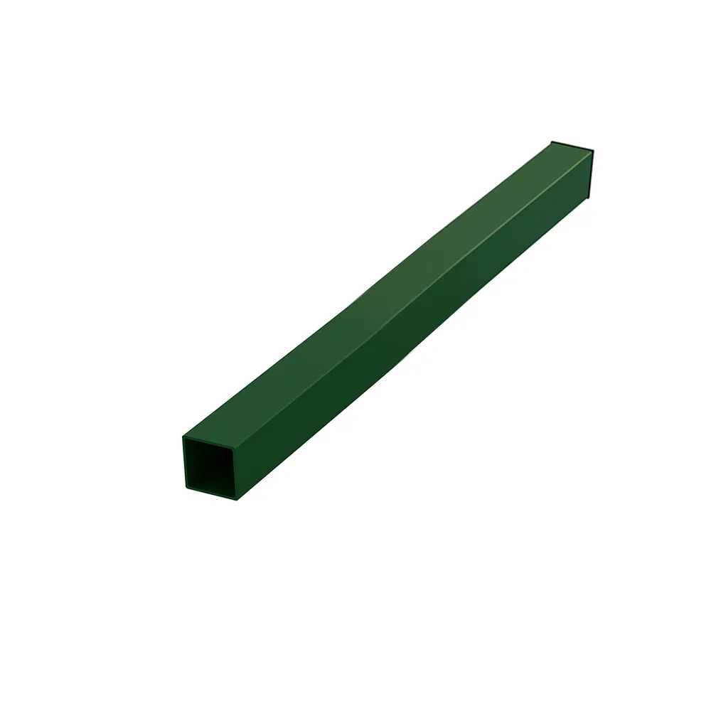 Столб для забора 60×60×2–3 м, ППК RAL 6005