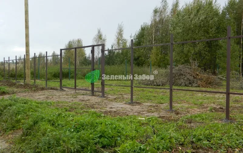 Установка столба 60х60