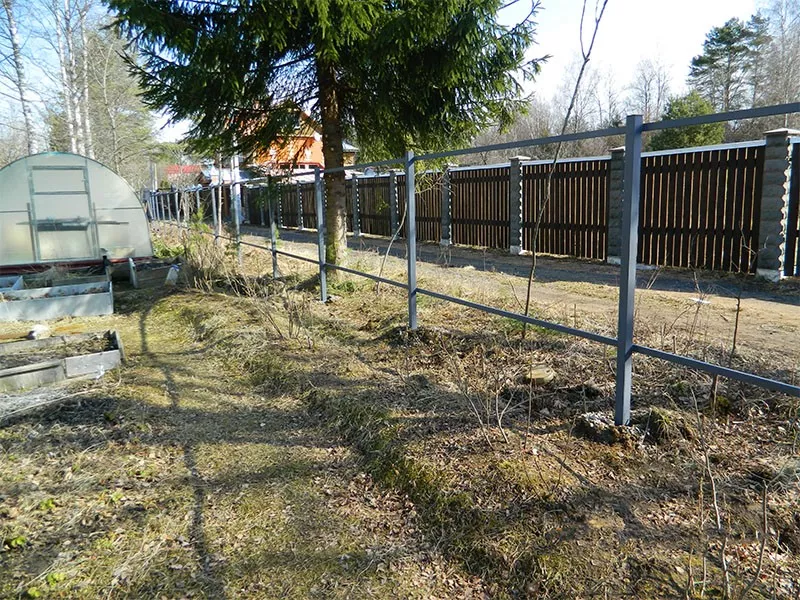 Установка столба 60х60