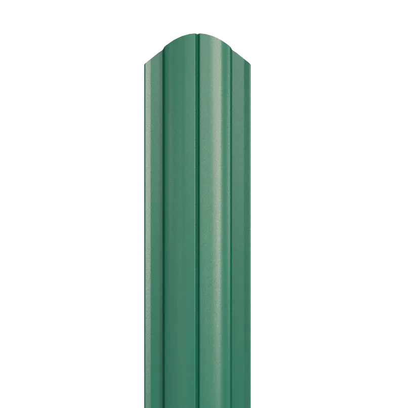 Евроштакетник круглый RAL 6005