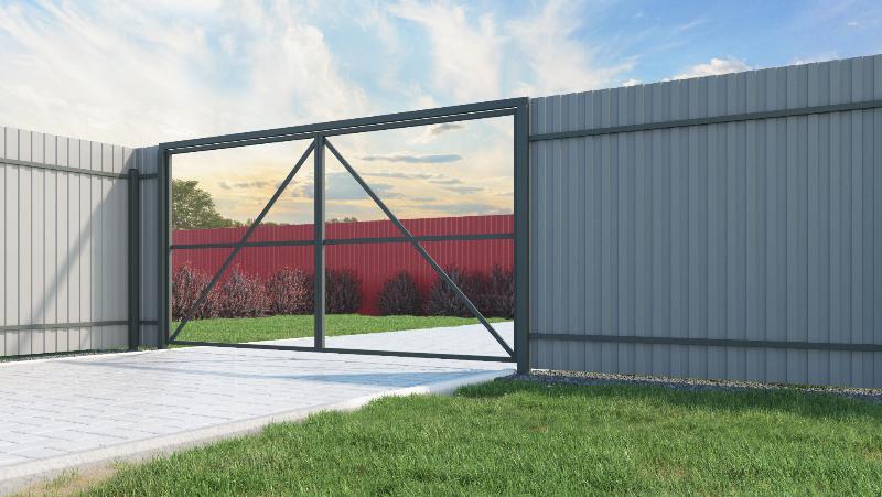 Каркас распашных ворот