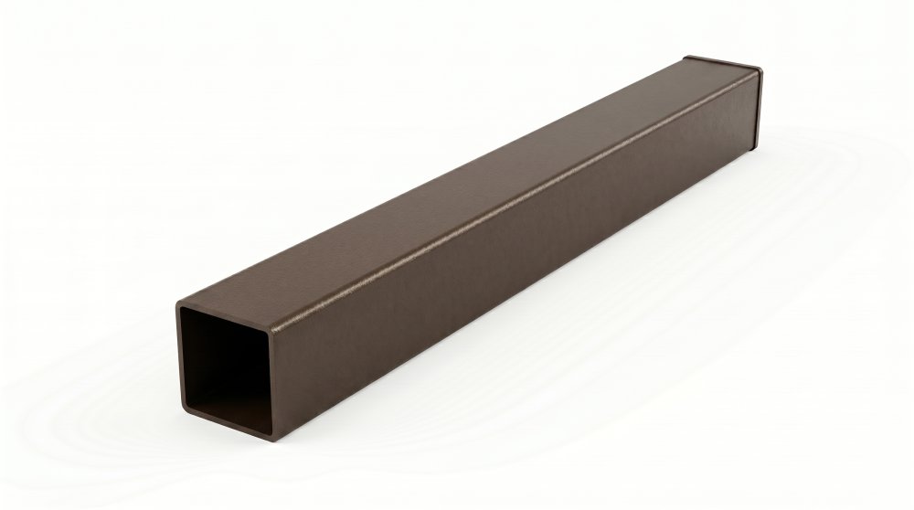 Столб для забора 60×60×2–2 м, ППК RAL 8017