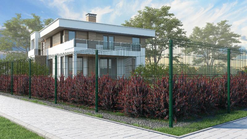 Забор из 3Д сетки высотой 1,5 м