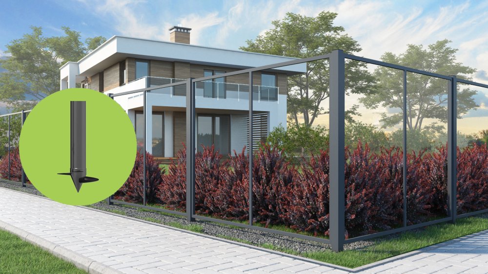 Каркас для горизонтального забора