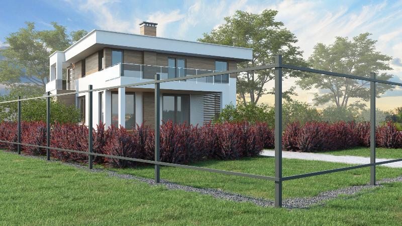 Каркас для легкого металлического забора