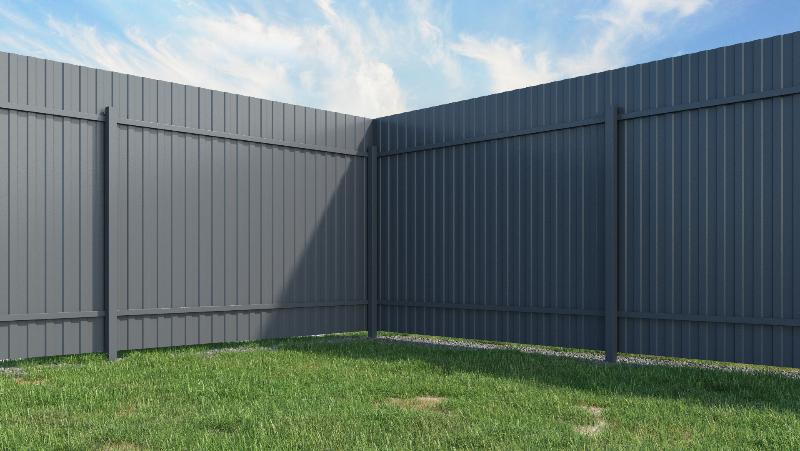 Забор из профлиста с двух сторон