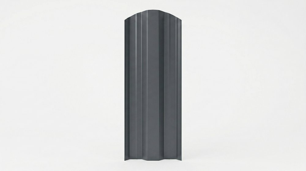 Металлический штакетник М-образный 0,45 мм RAL 7024