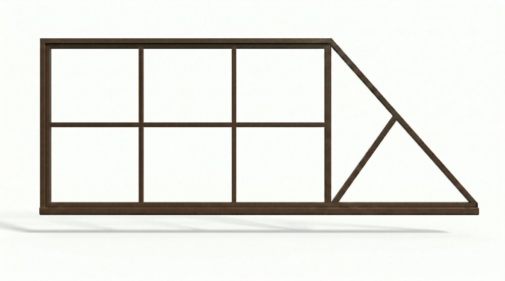 створка откатных ворот