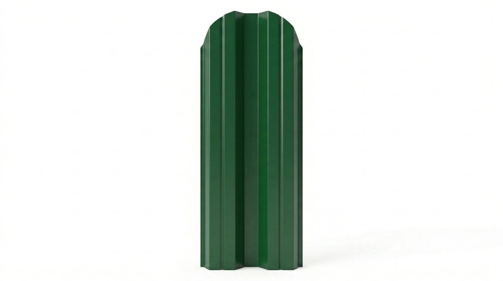 Металлический штакетник М-образный 0,4 мм RAL 6005