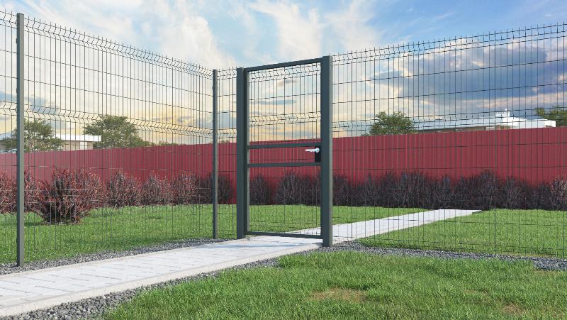 Калитка с забором 3Д