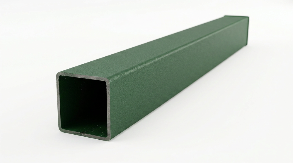 Столб для забора 60×60×2–2 м, ППК RAL 6005