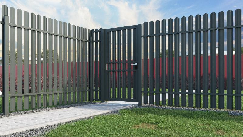 Калитка металичекая из евроштакетника