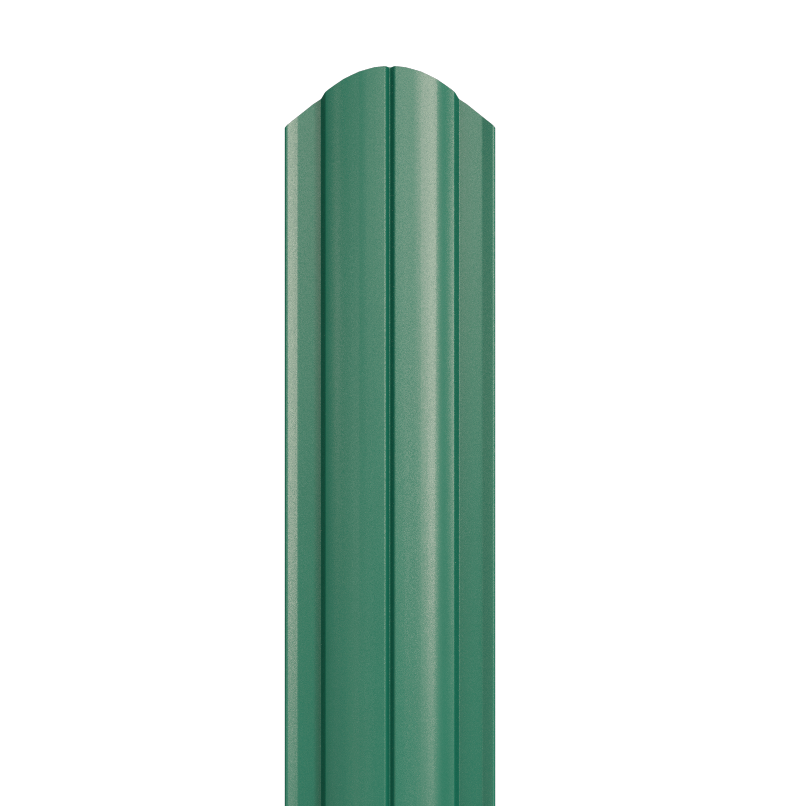 Евроштакетник круглый RAL 6005
