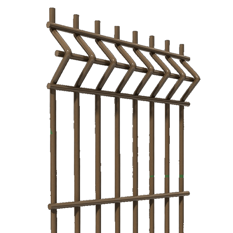 Забор из 3Д сетка, Гиттер, высотой 1730 мм, толщина прутка 3,8 мм, ППК RAL 8017